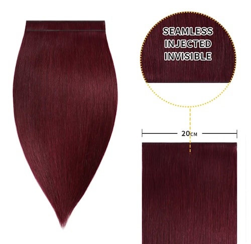 Long Seamless Invisible Tape In Hair Extension - #99J