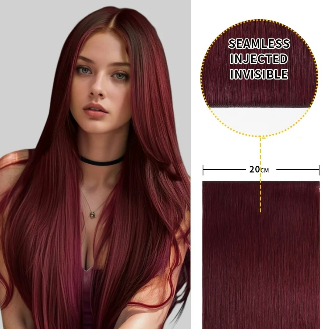 Long Seamless Invisible Tape In Hair Extension - #99J