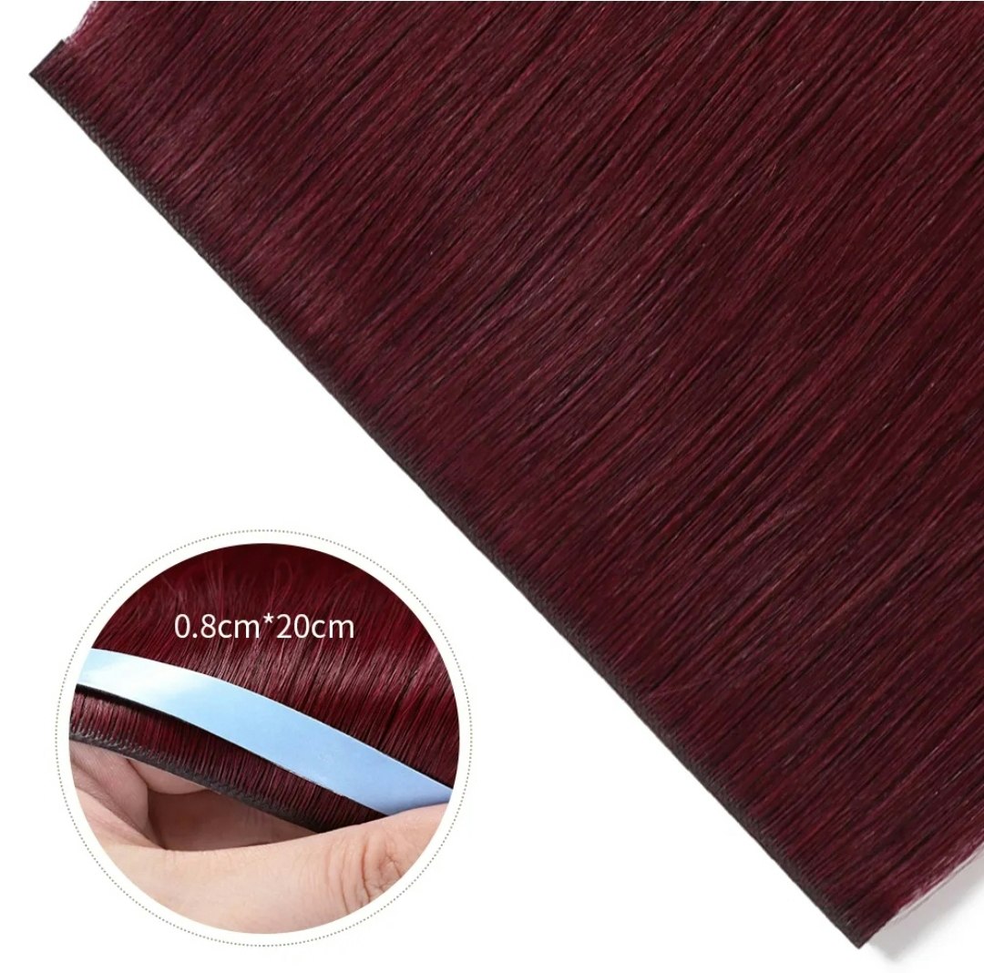 Long Seamless Invisible Tape In Hair Extension - #99J