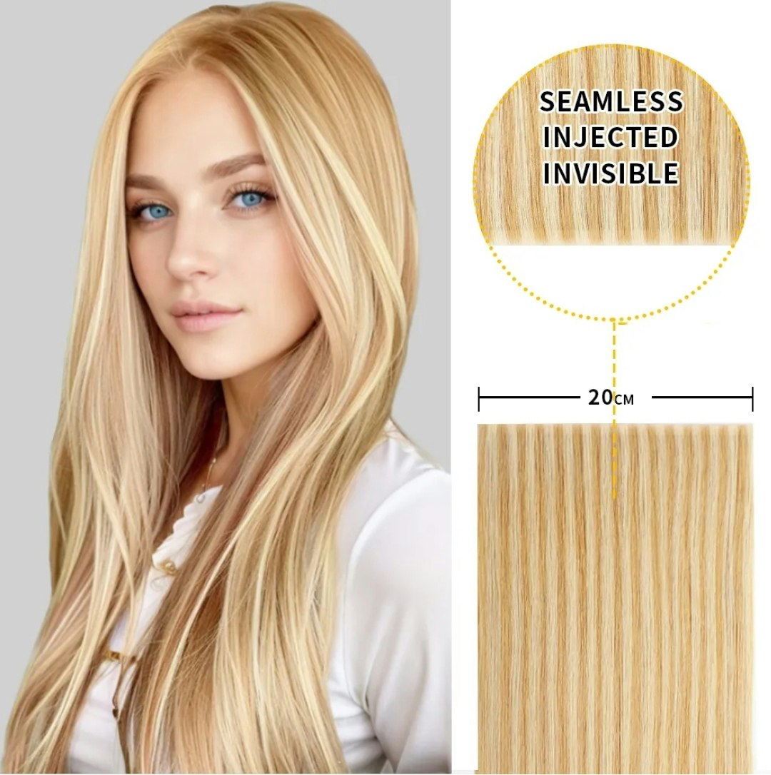 Long Seamless Invisible Tape In Hair Extension - #P27/613