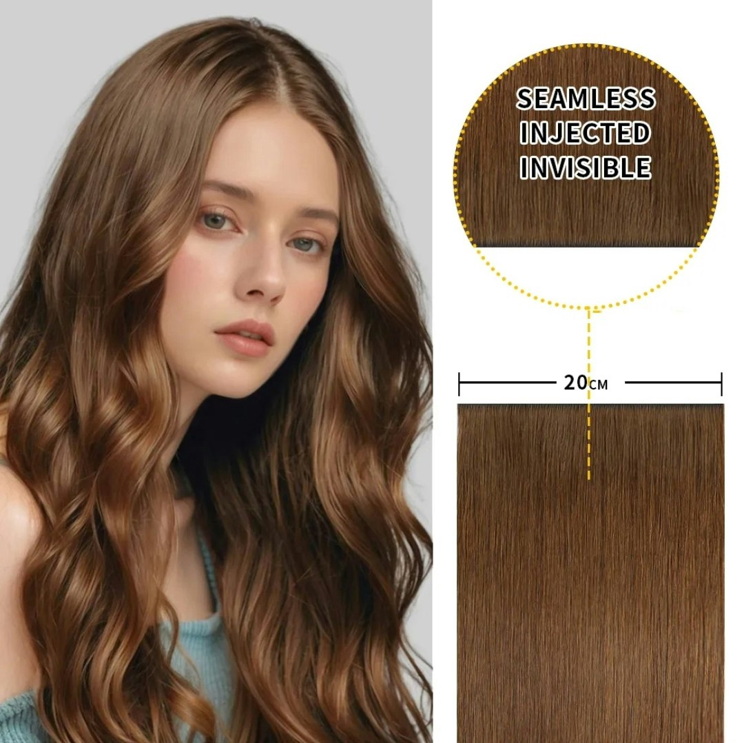 Long Seamless Invisible Tape In Hair Extension - #6