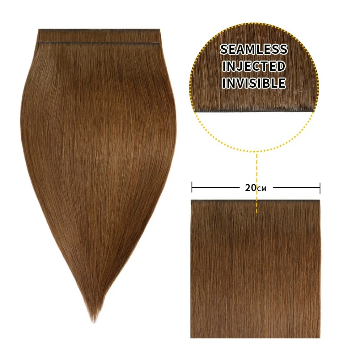 Long Seamless Invisible Tape In Hair Extension - #6