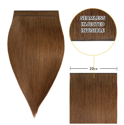 Long Seamless Invisible Tape In Hair Extension - #6