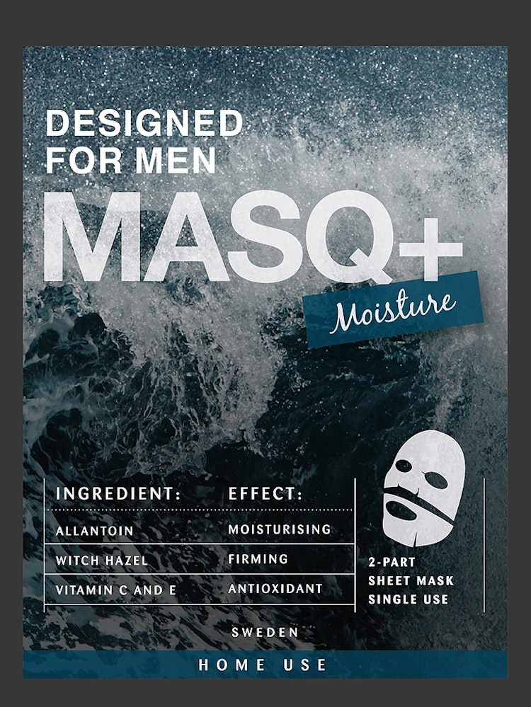 MASQ+ Moisture, designed for men
