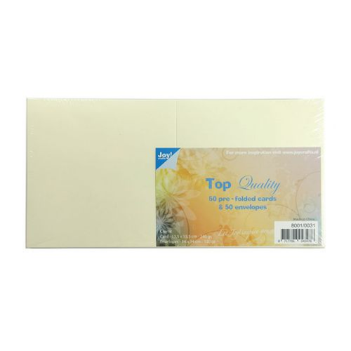 Joy Top Quality Cards & Envelopes A6 "creme" 8001/0021