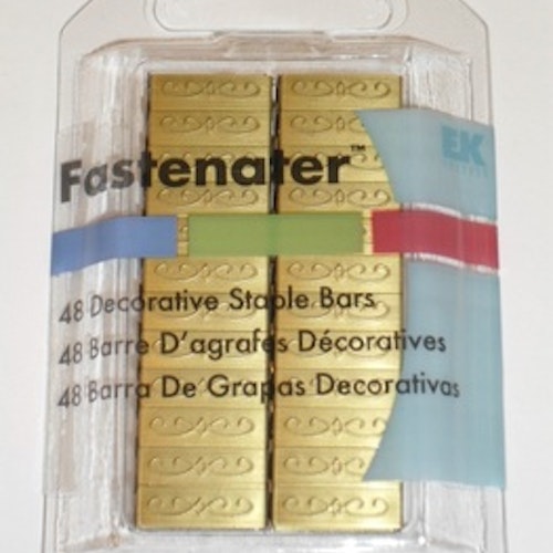 Fastenater Dec Staple Bars, Florence Brass 48st