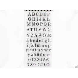 YD Clearstamps 10x20cm Alphabet and numbers