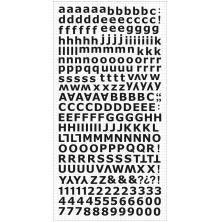 Kaisercraft Alphabet Stickers 6X12 Sheet - Ebony