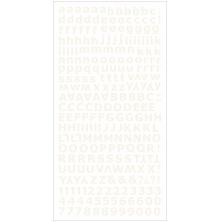 Kaisercraft Alphabet Stickers 6X12 Sheet - Ivory