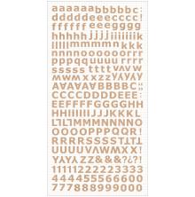 Kaisercraft Alphabet Stickers 6X12 Sheet - Natural