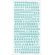 Kaisercraft Alphabet Stickers 6X12 Sheet - Sea Breeze