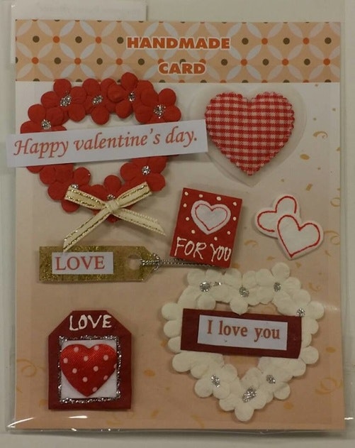 Handmade 3D Stickers, Love 012616