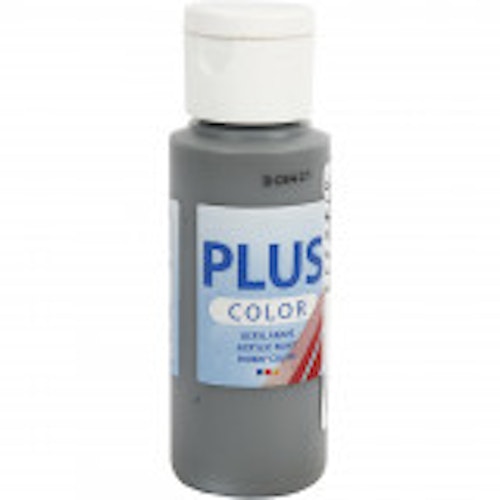 Plus Color hobbyfärg, dark grey, 60ml