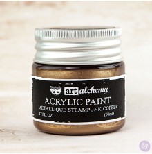 Prima Finnabair Art Alchemy Acrylic Paint 50ml - Metallique Steampunk Copper