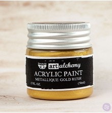 Prima Finnabair Art Alchemy Acrylic Paint 50ml - Metallique Gold Rush