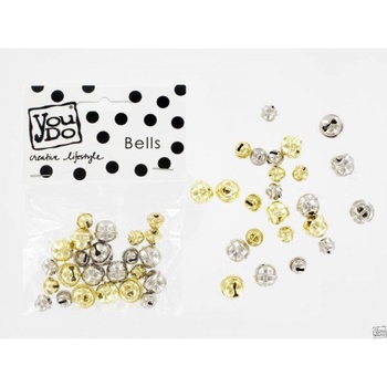 YouDo, Bells gold and silver mix 24pcs