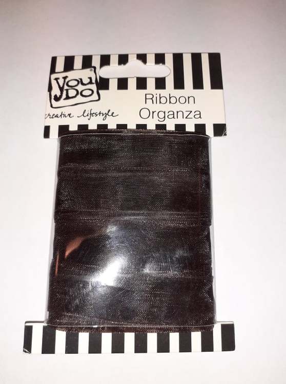 Ribbon organza YouDo, 16mmx10m Brown