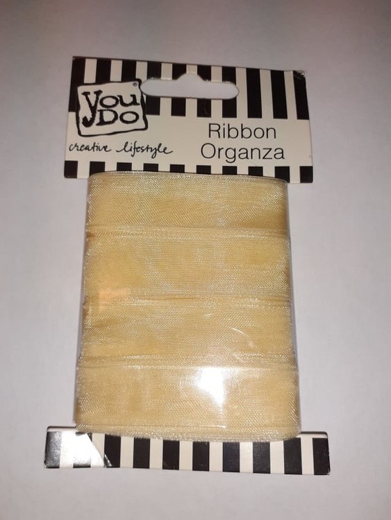 Ribbon organza YouDo, 16mmx10m Cream