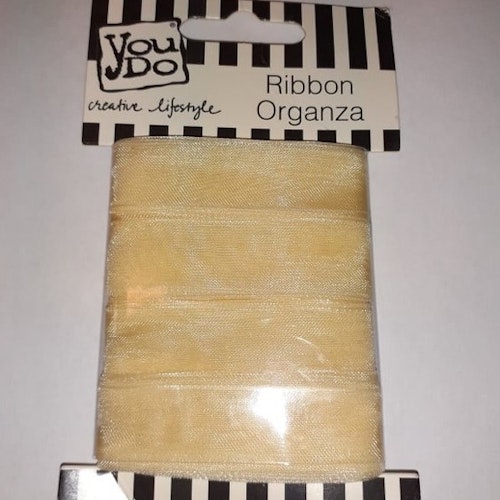 Ribbon organza YouDo, 16mmx10m Cream