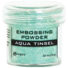 Embossing powder, Ranger - Aqua Tinsel