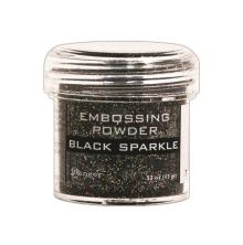 Embossing powder, Ranger - Black Sparkle Tinsel