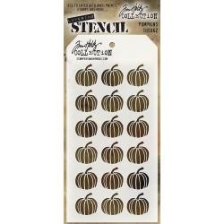 Tim Holtz Layered Stencil 4.125X8.5 - Pumpkins