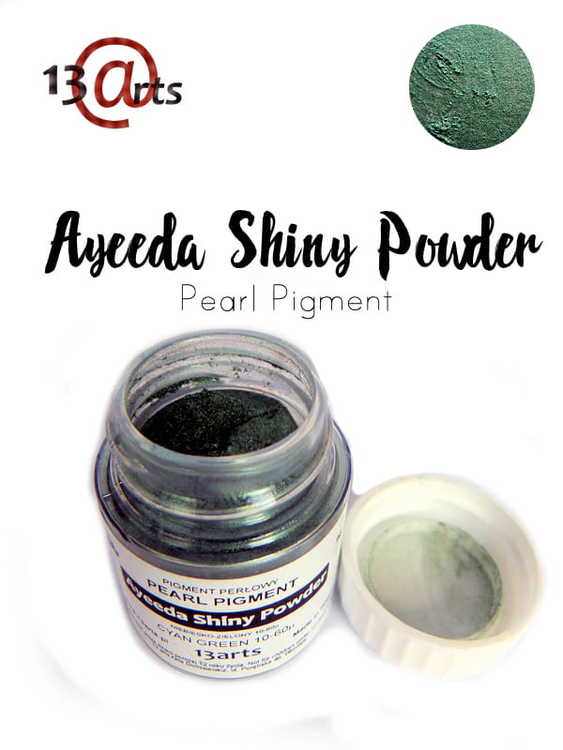 Ayeeda Shiny Powder Cyan Green