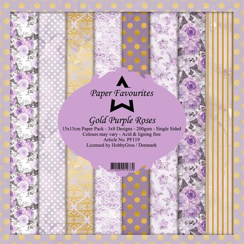 Paper Favourites Pack "Gold Purple Rose"