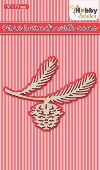 Nellie Snellen/Hobby Solution Die - pine branch & cone