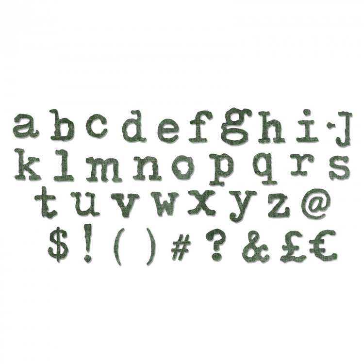 661176 Sizzix Bigz XL Alphabet Die - Typo Lower