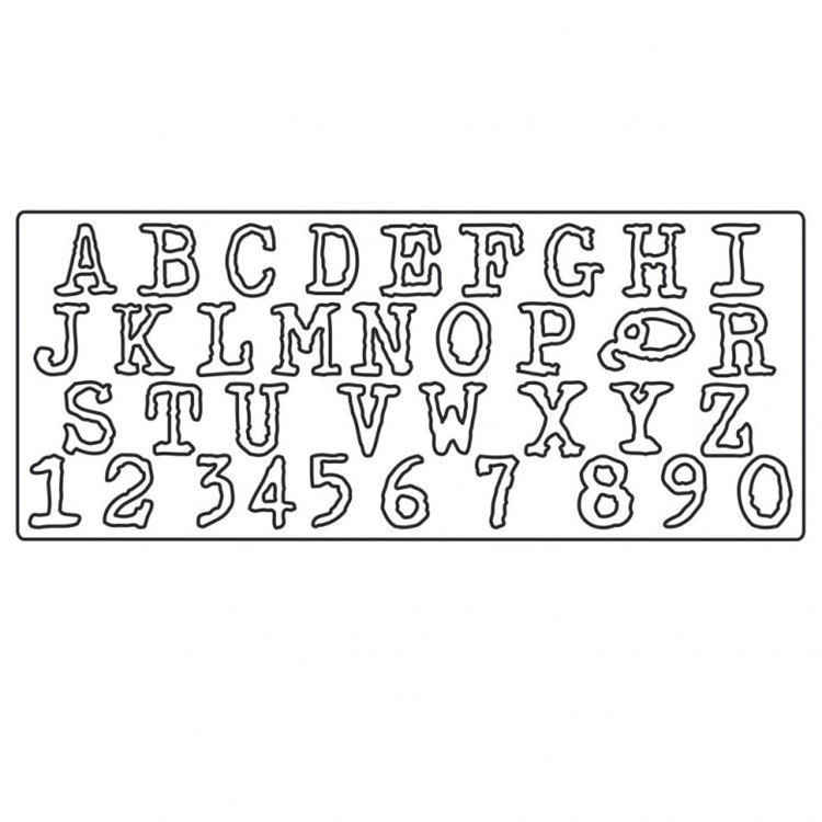 661198 Sizzix Bigz XL Alphabet Die - Typo Upper