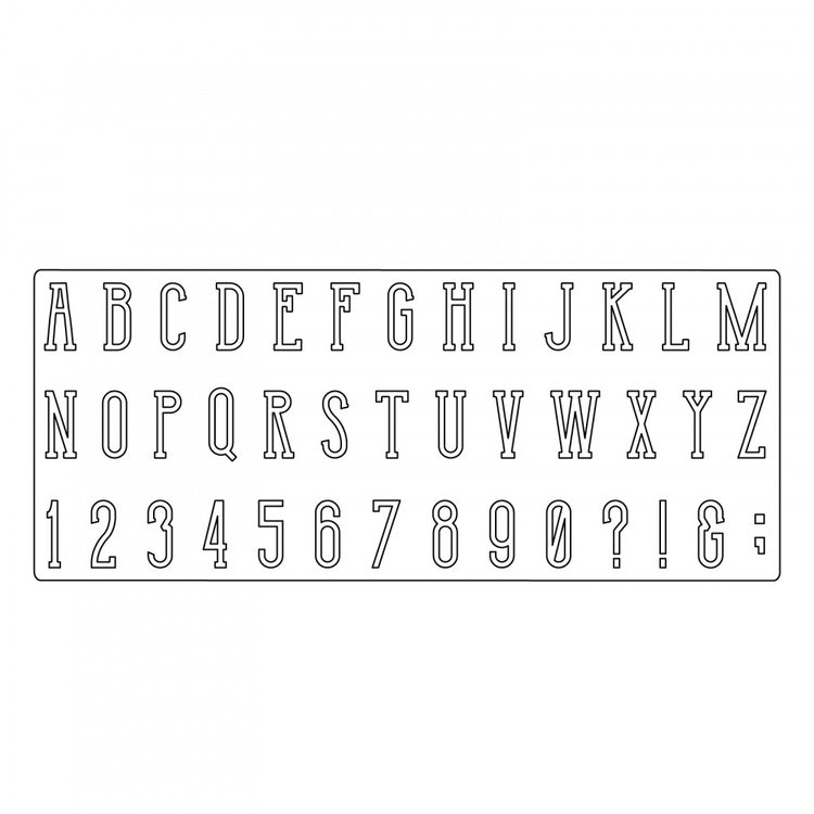 661820 Sizzix Bigz XL Alphabet Die - Broadway