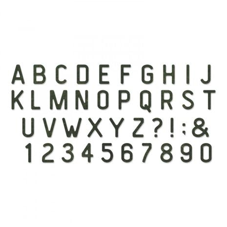 663111 Sizzix Bigz XL Alphabet Die - Letterboard