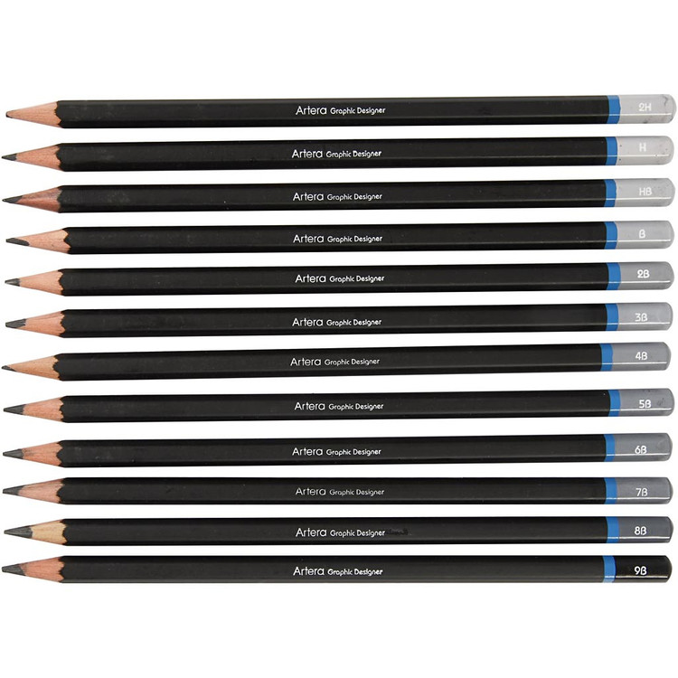 Artera 12 artist pencils, blyerts