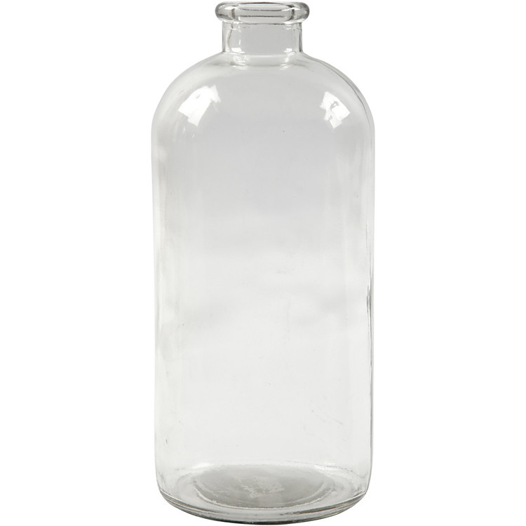 Apotekare flaska i glas höjd ca 25 cm