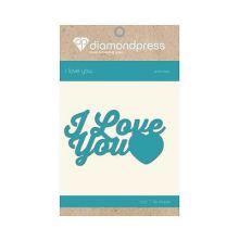 Diamond Press Word Dies - I Love You