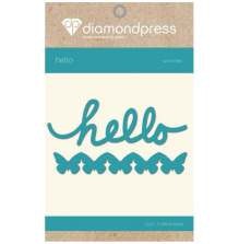 Diamond Press Word Dies - Hello