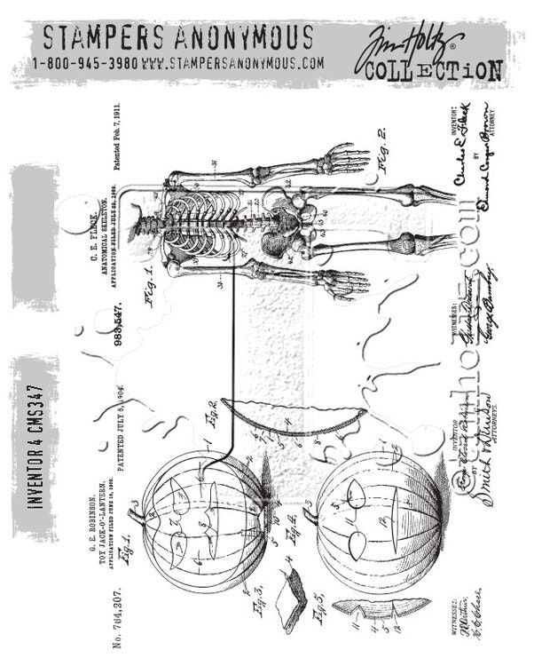 Stampers Anonymous Tim Holtz CMS347, Inventor 4