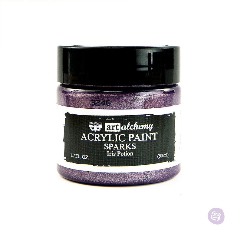 Finnabair Art Alchemy Acrylic Paint 50ml - SPARKS - Iris potion