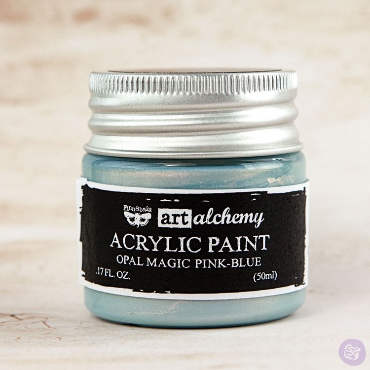 Finnabair Art Alchemy Acrylic Paint 50ml - Opal Magic - Pink-Blue