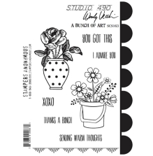 Stampers Anonymous, Wendy Vecchi Cling Stamps - A Bunch Of Art
