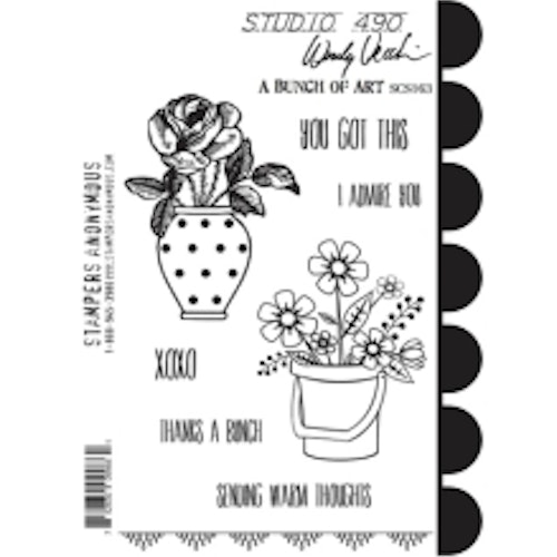 Stampers Anonymous, Wendy Vecchi Cling Stamps - A Bunch Of Art