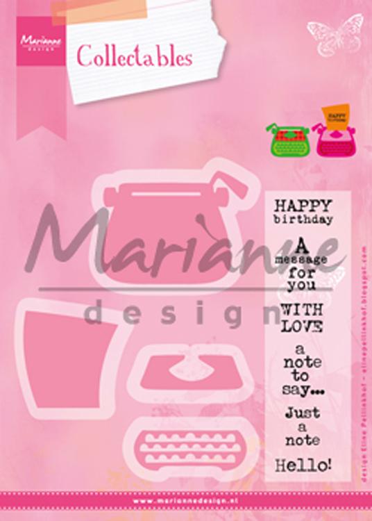 Marianne Design Die - collectables - Typewriter
