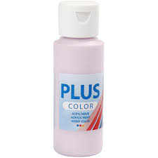 Plus Color hobbyfärg, Pale pink, 60ml
