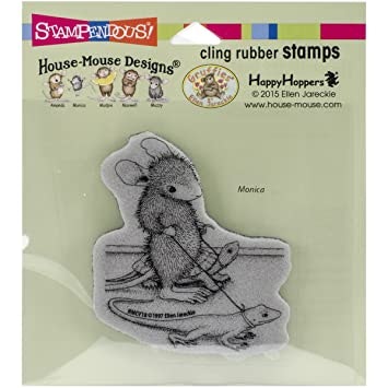 Cling rubber stamp, house mouse hmcv18