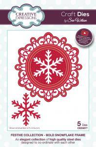 Creative Expressions Die, CED3077, snowflake frame