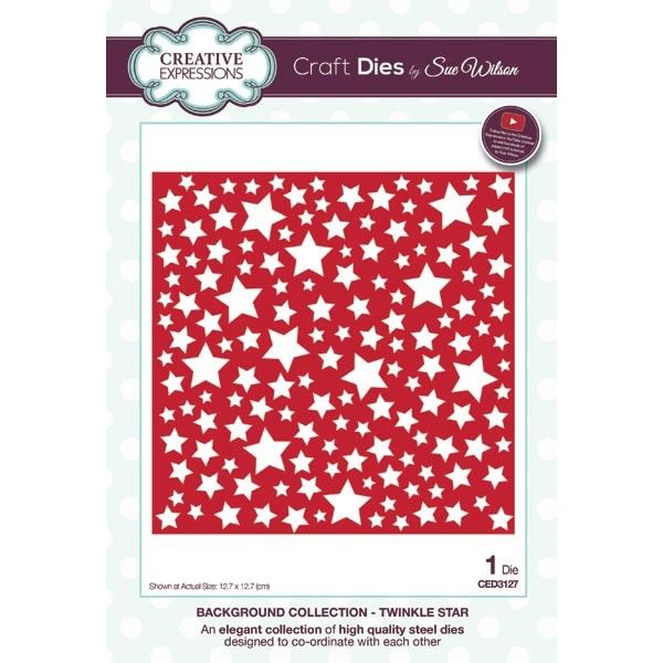 Creative Expressions Die, CED3127,  Background Twinkle Star