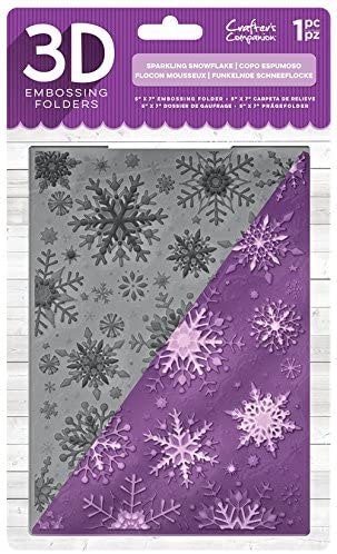 Crafters Companion3D Embossing Folder - sparkling snowflakes