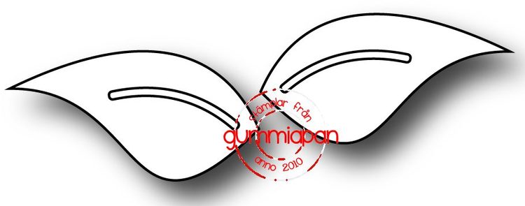 Gummiapan Dies, små blad D170914