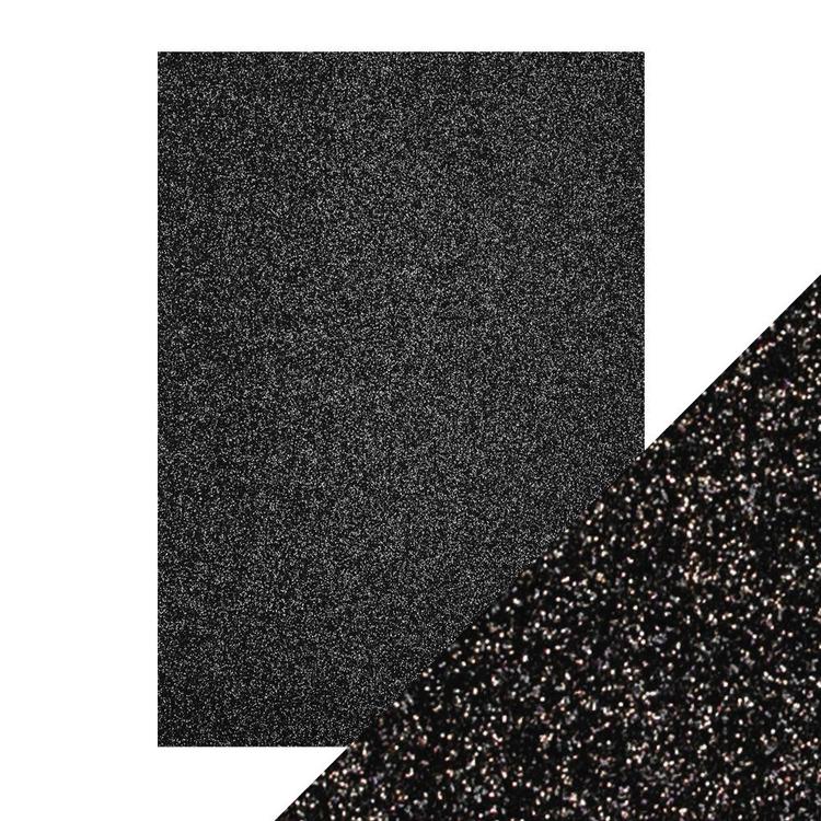 Tonic Studio Glitter Card - Black sapphire